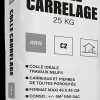 Colle carrelage C2 carreaux et pierres toutes porosités sac de 25 KG Weber Saint-Gobain
