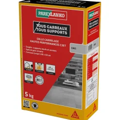 Colle carrelage grise hautes performances 5 kg Parexlanko