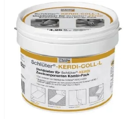 Colle d'étanchéité bi-composant pour raccords et joints singuliers-KERDI-COLL-L - Seau de 1,85 kg