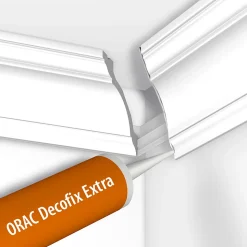 Colle Joint Decofix Ultra FX400 Orac Decor - Joint blanc base polymère pour joint entre profil A l'unité