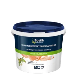 Colle Sols Souples Bostik pour Moquettes et Fibres naturelles Pâte 7 kg
