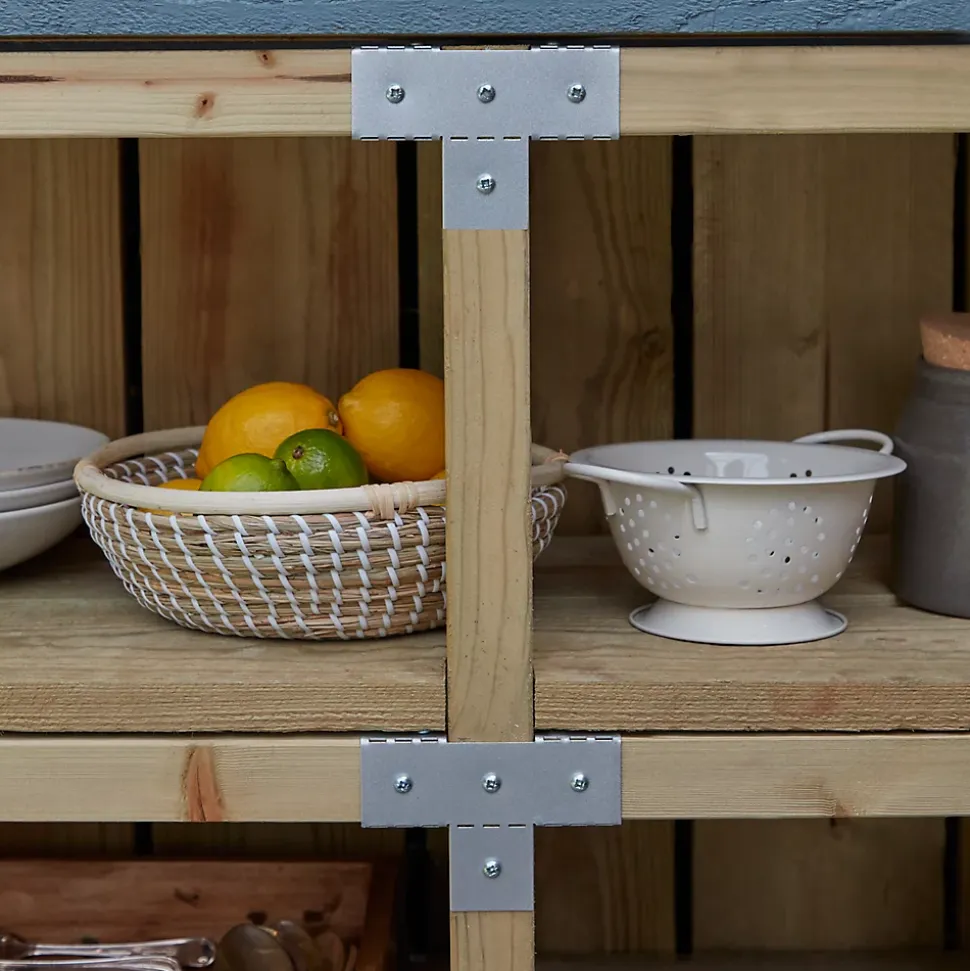 Connecteur métal Elvet en T 38 mm GoodHome