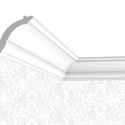 Corniche plafond Cimaises et Plus C05 - 7x7x200cm (h x p x L) - moulure décorative polyuréthane