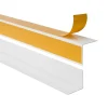 Corniere d'angle interieur PVC 20x10mm QUEST Autocollante, 100 cm, blanc