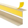 Corniere d'angle interieur PVC 20x10mm QUEST Autocollante, 100 cm, beige