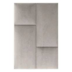 Coussin mural velours beige - 60 x 30