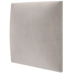 Coussin mural velours beige - 30 x 30