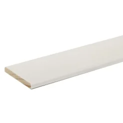Couvre joint rabotée lisse blanc 250 x 37,5 cm