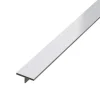 Couvre-joint profilé décoratif Ts Ilcom en inox rectifié Argent satiné - 15mm x 2440mm x 0,65 ep.
