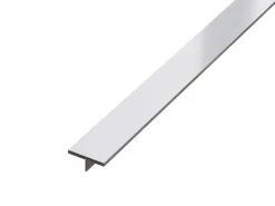 Couvre-joint profilé décoratif Ts Ilcom en inox rectifié Argent satiné - 15mm x 2440mm x 0,65 ep.