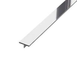 Couvre-joint profilé décoratif Ts Ilcom en inox rectifié Argent poli - 15mm x 2700mm x 0,65 ep.