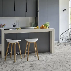 Dalle PVC clipsable rigide Ultime Plus - Carreaux de ciment gris - Finition extra mate - Paquet de 2,253 m²