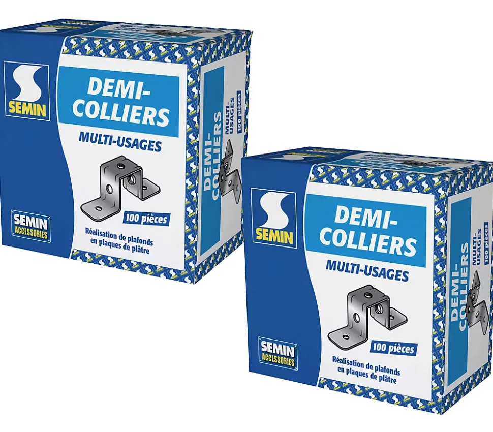 Demi Collier Multi-usages Semin, boite de 100 (Lot de 200)