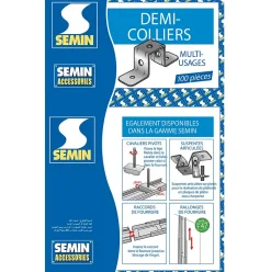 Demi Collier Multi-usages Semin, boite de 100 (Lot de 200)