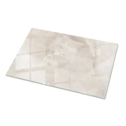 Dessus de table en verre trempé Wallfluent 100x70 cm Motif texturé de marbre