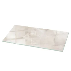 Dessus de table en verre trempé Wallfluent 125x50 cm Motif texturé de marbre