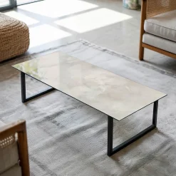 Dessus de table en verre trempé Wallfluent 125x50 cm Motif texturé de marbre