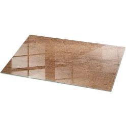 Dessus de table en verre trempé Wallfluent 140x70 cm Motif naturel du bois