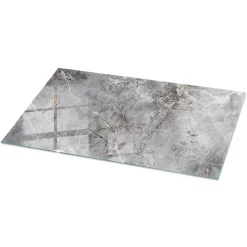 Dessus de table en verre trempé Wallfluent 140x70 cm Motif naturel de marbre