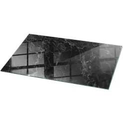 Dessus de table en verre trempé Wallfluent 120x60 cm Motif de marbre veiné