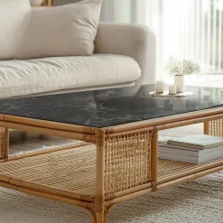 Dessus de table en verre trempé Wallfluent 120x60 cm Motif de marbre veiné