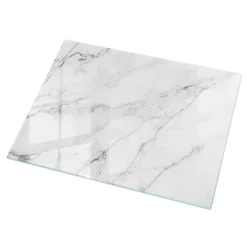 Dessus de table en verre trempé Wallfluent 120x80 cm Motif de surface en marbre