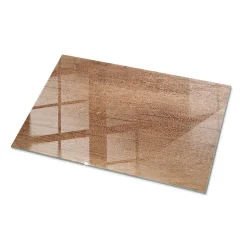Dessus de table en verre trempé Wallfluent 100x70 cm Motif naturel du bois