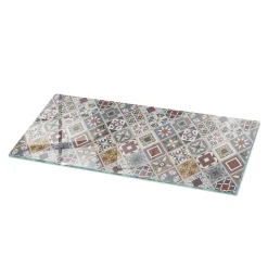 Dessus de table en verre trempé Wallfluent 125x50 cm Motif mosaïque avec ornements