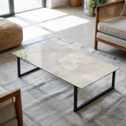 Dessus de table en verre trempé Wallfluent 140x70 cm Motif texturé de marbre