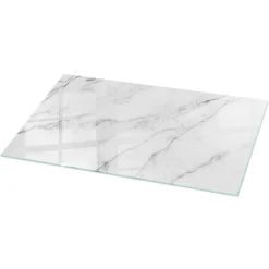 Dessus de table en verre trempé Wallfluent 100x50 cm Motif de surface en marbre