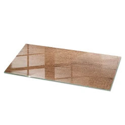 Dessus de table en verre trempé Wallfluent 125x50 cm Motif naturel du bois