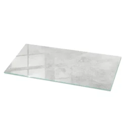 Dessus de table en verre trempé Wallfluent 125x50 cm Texture de béton avec fissures