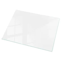 Dessus de table en verre trempé Wallfluent 120x80 cm Couleur blanche lisse