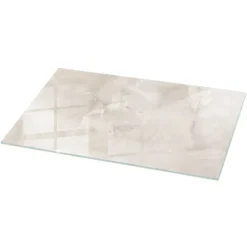 Dessus de table en verre trempé Wallfluent 100x50 cm Motif texturé de marbre