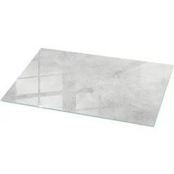 Dessus de table en verre trempé Wallfluent 120x60 cm Texture de béton avec fissures