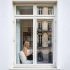 DIMEXACT - Film miroir sans tain argent clair- Haute durabilité - 75 cm x 1 m - en Rouleau