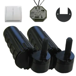 Double motorisation pour volet 1 battant gauche SLID'UP URANUS filaire - gond 12 mm