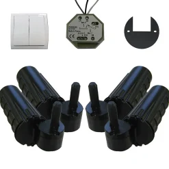 Double motorisation pour volet 2 battants SLID'UP URANUS filaire - gond 14 mm