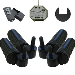 Double motorisation pour volet 2 battants SLID'UP URANUS radio - gond 12 mm