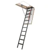 Echelle coupe feu 60min avec trappe de 60x120cm - Hauteur de 2.33 à 2.80m - LMF60/60120-280