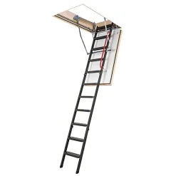Echelle coupe feu 60min avec trappe de 60x120cm - Hauteur de 2.33 à 2.80m - LMF60/60120-280
