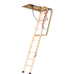 Echelle coupe feu 60min avec trappe de 70x130cm - Hauteur de 2.42 à 3.05m - LWF60/70130-305