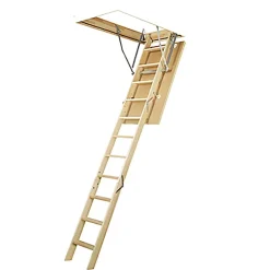 Echelle escamotable bois - Trémie de 60 x 120cm - Hauteur de 2.32 à 2.80m - LWS60120-2