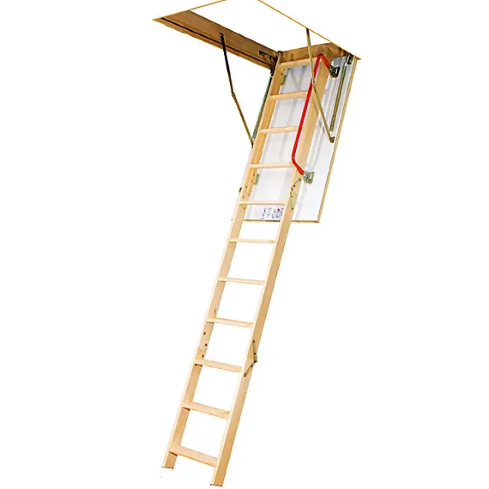 Echelle escamotable bois - Trémie de 60 x 94cm - Hauteur de 2.50 à 2.80m - LWK6094-2