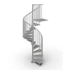 Escalier colimaçon métal 10 marches - Hauteur à franchir 2.10 à 2.30m - Diamètre 120cm - Blanc - GAMIA120/GG-10