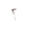 Escalier Escamotable Bois Isolé Trappe 56 Mm, H Max 2m80 Caisson 120 X 70 Cm