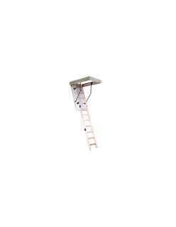 Escalier Escamotable Bois Isolé Trappe 56 Mm, H Max 2m80 Caisson 120 X 70 Cm