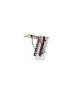 Escalier Escamotable Bois Et Métal Trappe Isolée 56 Mm Caisson 120 X 70 Cm