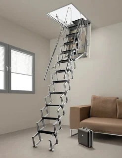Escalier Grenier Electrique - Trappe 60x110cm - Hauteur 2.76 à 3.05m - ACI-THE300G/110X60