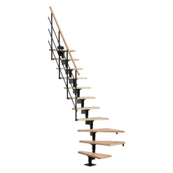 Escalier quart tournant modulaire Sogem hêtre Lyon
